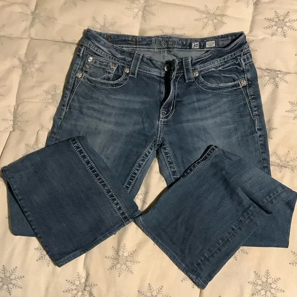 Miss Me Boot Jeans size 30 approx hemmed length 31” - Picture 1 of 9